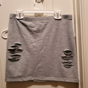 Gray shein skirt